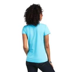 Ariat REAL Logo Script Classic Fit Tee -Ariat S22 WMS WEST 10039789 back