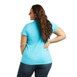 Ariat REAL Logo Script Classic Fit Tee -Ariat S22 WMS WEST 10039789 back plus