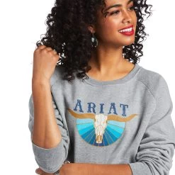Ariat REAL Pacific Steerhead Sweatshirt -Ariat S22 WMS WEST 10039792 detail02