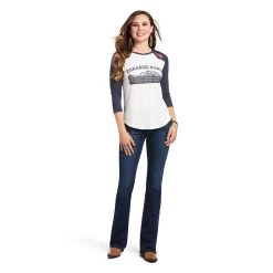 Ariat Ranch Flowers Raglan Shirt -Ariat S22 WMS WEST 10039827 full