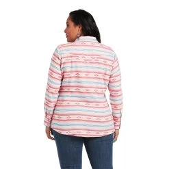 Ariat REAL Watercolor Serape Shirt -Ariat S22 WMS WEST 10039845 back plus