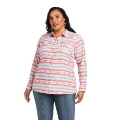Ariat REAL Watercolor Serape Shirt -Ariat S22 WMS WEST 10039845 front plus