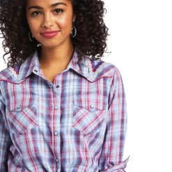 Ariat REAL Cornflower Shirt -Ariat S22 WMS WEST 10039846 detail01