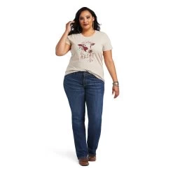 Ariat REAL Moo Tee -Ariat S22 WMS WEST 10040627 full plus