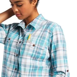 Ariat Rebar Made Tough Durastretch Work Shirt -Ariat S22 WMS WORK 10039478 detail01